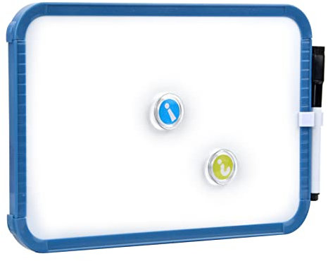 Volumoon Weiß Magnetisches Whiteboard, 20x30cm Magnetisch Tafel für Büro Zuhause Schule, Trocken Abwischbar Profi-Whiteboard Magnettafel, inkl. Marker, Magneten, Magnetwand kratzfest & beschreibbar