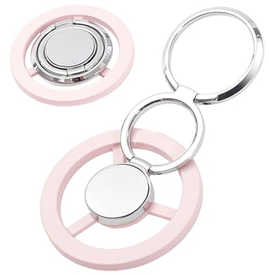 Uozonit Magnetiskt mobilgrepp – fingertelefonring | 360 graders roterande polerad metall justerbart mobiltelefonstativ, smartphone-tillbehör