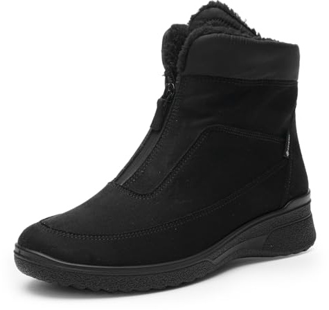 ARA München-GTX, Botas Cortas al Tobillo Mujer, Negro, 41 EU Ancho