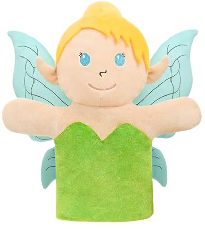 Fairy Tale Hand Puppets - King, Queen, Princess, Prince & E-l-f - Soft Educational Puppets With Working Mouth For Role Play, Storytelling & Interactive Learning - For Boys & Girls