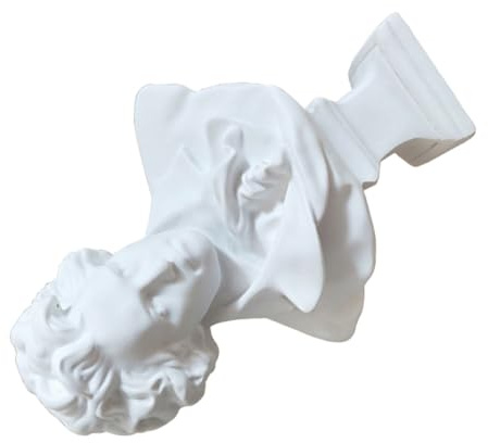 JECOMPRIS Scultura in Resina Ritratto di Beethoven Busto Maschile in Gesso Imitazione Ornamento Artigianale Stabile per Decorazione Soggiorno Scrivania e Studio