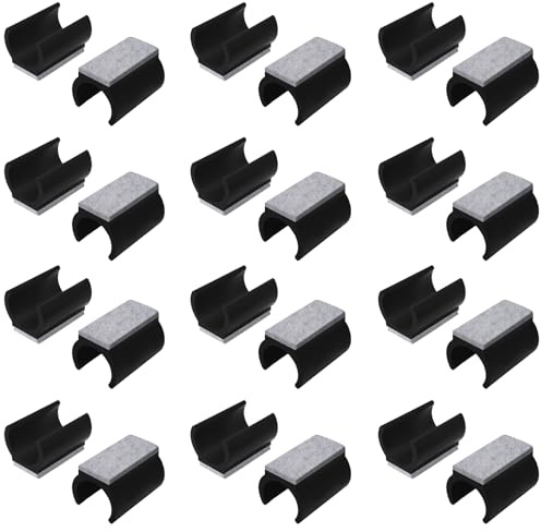 24PCS Almohadillas para sillas,16mm Protectores Patas Sillas,Protectores de Fieltro para Muebles,Deslizadores de Muebles,Protege Suelos de Madera Dura,Evita Arañazos y Reduce los Ruidos
