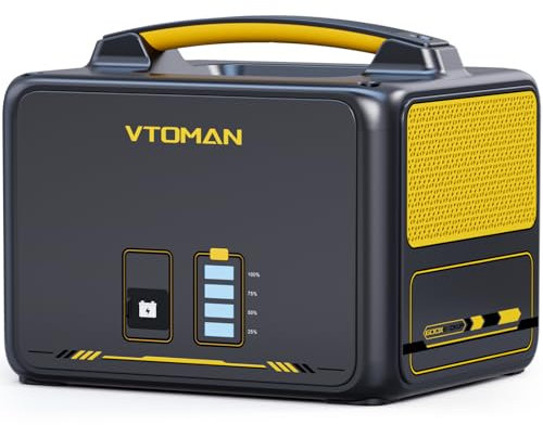VTOMAN Jump 600X Batterie Supplémentaire 640Wh - LiFePO4 Batterie pour Jump 600X Generateur Electrique Portable Capacité étendue, pour Camping Extérieur, Voyage, Maison Urgence