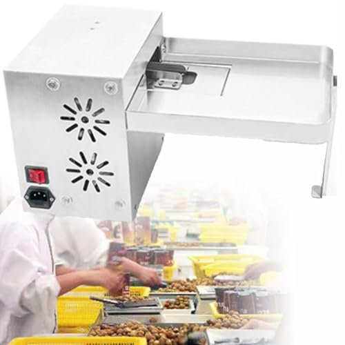FENGSSLL Máquina Comercial para descascarar y Abrir castañas, máquina cortadora automática de castañas, máquina eléctrica para Galletas de castañas, Alta eficiencia y fácil de Usar,Semi-Automatic