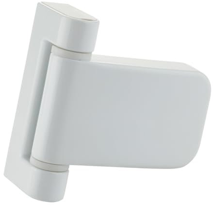 FixRello White uPVC Door Hinge – Heavy Duty Flag Hinge 23mm Rebate – PAS 24 Security Certified – Easy Fit DIY uPVC Door Hinges – Fast Install