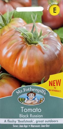 Beefsteak Tomato Seeds 'Black Russian' by Mr Fothergill's Grow Indoors or Outdoors