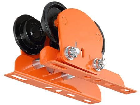 Beam Trolley, Small Crane Double Wheels, 11.81x7.09x3.94 inches High Load Capacity Electric Hoist Manual Trolley for Construction, Industry, Workshop, Garage, Warehouse Lifting and Transport Tasks