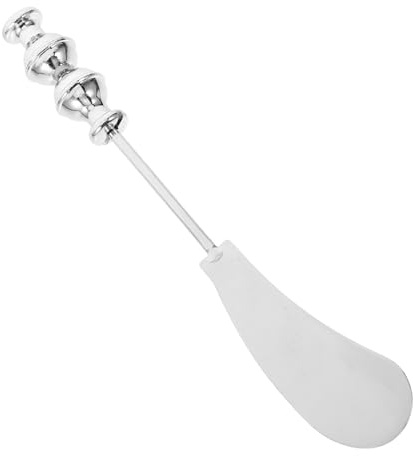 NUOBESTY Racloir à Fromage en Acier Inoxydable Monobloc Spatule à Beurre 1 Pièce Outil Cuisine Ergonomique pour Tartiner et Couper Adapté à la Préparation de Sandwichs et Fromages