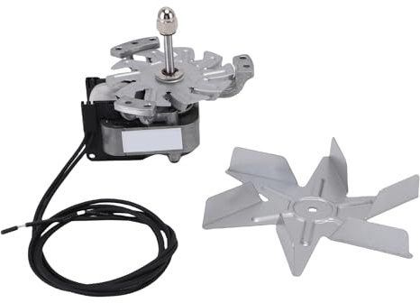 Hamwesh Motor de Horno, Prueba de Envejecimiento a Alta Temperatura de 72 Horas, Motor de Horno de Secado, Kit de de con 6 Aspas de Ventilador para Hornos de Alta Temperatura y Equipos de Limpieza