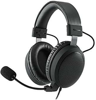 Sharkoon B1 - Auriculares Gaming con Cable, Estéreo, Micrófono, Estuche, Negro