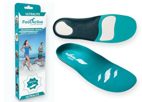 FootActive ULTRALITE - Für den aktiven Fuß - Ultraleichter Laufkomfort - Perfekte Dämpfung und Unterstützung bei allen Freizeitaktivitäten! (39-40,5) S