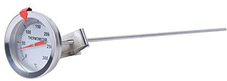 Thermomètre De Cuisine, 12Longue Cuisine en Acier Inoxydable Cuisine Thermomètre à Sonde avec Clip pour BBQ Food Meat Homebrew Vin Bouilloire