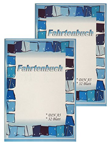2 x Fahrtenbuch A5, Fahrtenheft, Fahrtbericht, Fahrtbeleg, Wegenachweis
