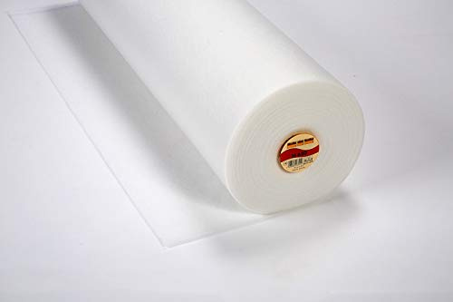 Fleeceline volymfleece H 630 (strykbar vit), fast volymfleece av syntetfibrer 30 m