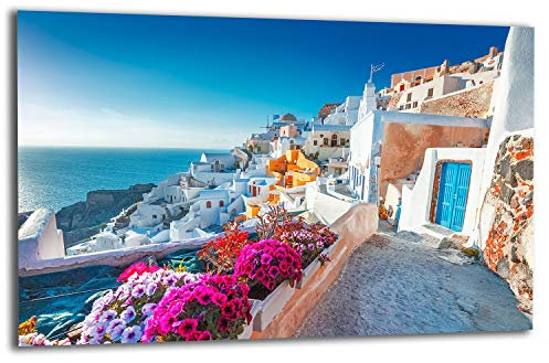 TMK Plaque de recouvrement pour cuisinière, 80 x 52 cm, 1 pièce, pour plaques vitrocéramiques, à induction, protection anti-éclaboussures, planche à découper, paysage