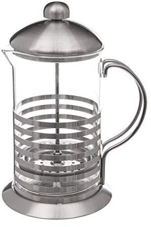 VITA PERFETTA Cafetière à Piston en Verre Acier Inoxydable pour 8 Tasses - 0,8 L