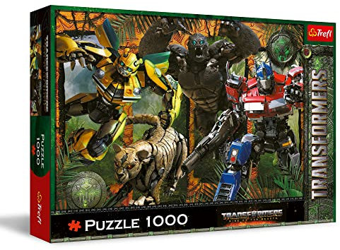Trefl - Transformers: Rise of The Beasts - Puzzle 1000 Elemente - Puzzle mit Filmfiguren, kreative Beschäftigung, klassisches Puzzle für Erwachsene und Kinder ab 12 Jahren