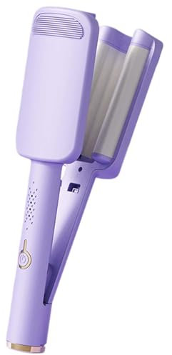 Big Wave Fer à friser sans fil à 4 températures pour tous types de cheveux Violet 32 mm