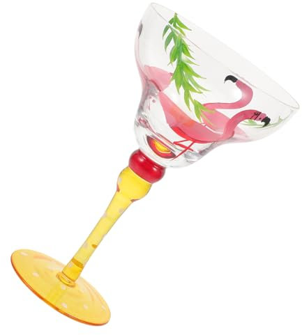 Garneck Bicchiere Da Cocktail in Vetro Dipinto Resistente All’usura, Coppa Da Vino Elegante Multifunzione, Per Feste e Decorazioni Tavolo, Idea Regalo Raffinata