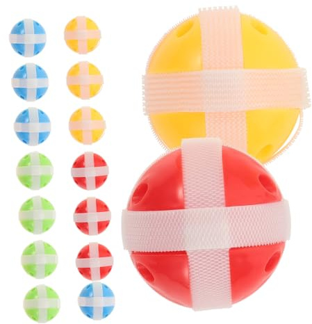 ibasenice Palline da Golf Appiccicose 16 Pezzi in Nylon per Ragazzo Ragazza e Ragazzi, Design Sicuro e Divertente per Giochi Indoor e Party Games Colorati
