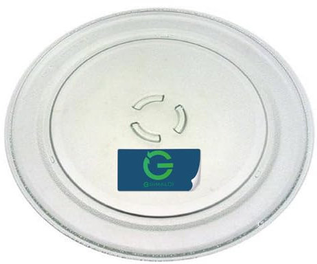 G GRIMALDI Piatto Microonde in Vetro diametro 36cm per Forno a Microonde compatibile Whirlpool codice 481946678348, ricambio
