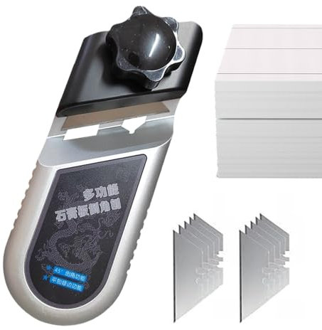 Uoqpty Chanfrein V Pour Plaques De Plâtre - Découpeur Rapide En Alliage D'Aluminium Pour Plaques De Plâtre,Rabot D'angle Ergonomique Pour Finition Murale Projets Domestiques Et Construction