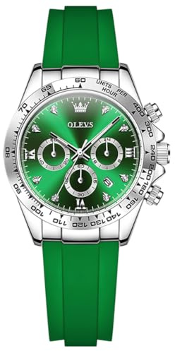 OLEVS Women Watch Fashion Chronograph Sports Two Tone Wristwatch for Ladies