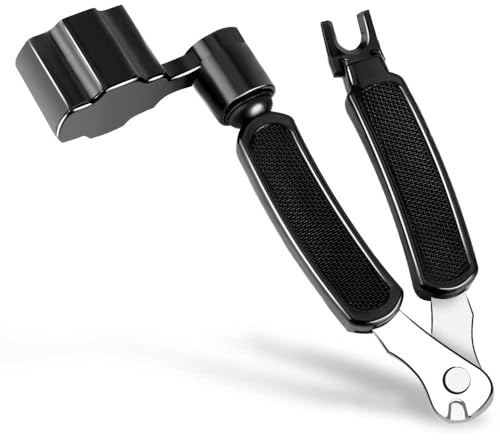 Guitar String Winder Cutter Pin Puller - 3 In 1 Multifunctional Guitar Maintenance Tool/String Peg Winder + String Cutter + Pin Puller Instrument Accessories (Style-A)