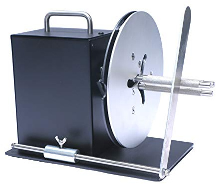 U.S. Solid Máquina Rebobinadora Automática de Etiquetas, Soporte de Núcleo Ajustable de 1 a 3 Pulgadas, Ancho Máximo 120 mm, Diámetro del Rollo 185 mm