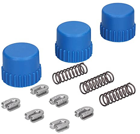 Jeffergarden Accessoire de Tête de Ensemble de Têtes de 3 Boutons de Protection 6 Manchons à œillets avec Ressorts Compatible avec T35