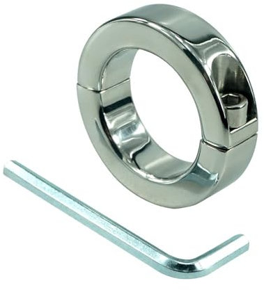 Metall-Penisring für Männer mit Schlüssel zur Schwerkraftbeschränkung. Fun Products Penisring für Männer