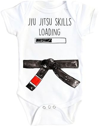 NOFO VIBES Brazilian Jiu Jitsu Skills Loading Baby Boys Girls Clothes Infant Romper Bodysuit One-Piece Funny Cute born Infant Outfit (Size: 3-6M Short Sleeve)