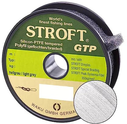 Stroft Schnur GTP Typ S Geflochtene 300m Silbergrau S3-0,20mm-8kg