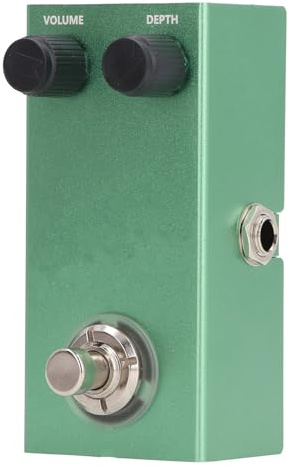 Pédale de vibrato pour guitare, pédale d'effets de guitare électrique Chorus Vibrato avec bouton de réglage, processeur de son à effet vibrato pour guitare électrique basse