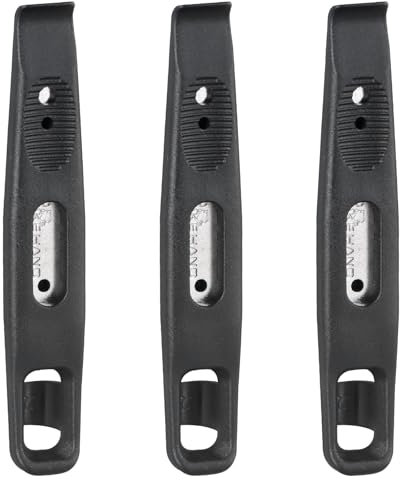 3 Stück Reifenheber Fahrrad MTB Metall, Tire Levers mit Stahlkern, Fahrrad Reifen Wechseln Werkzeug, zum Einfachen Entfernen von Reifen und zum Ersetzen der Schläuche, Reifenmontierhebel Fahrrad