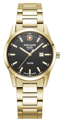 swiss alpine military Damen Uhr Analog Quarz 7767.1117SAM Edelstahl