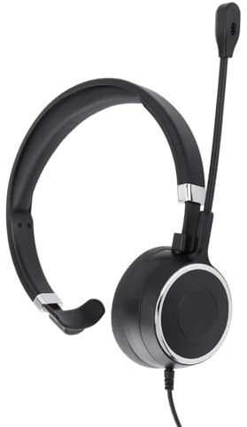 SENECESLI Monauralt USB-telefonheadset med Lätt Design för Bekvämt Bärande Under Konferenssamtal - Svart