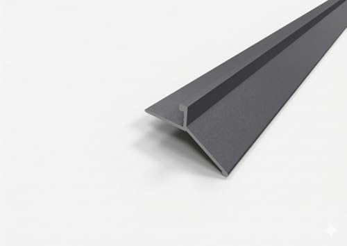 Profilo Gocciolatoio Modello LINEA in Alluminio per Balcone e Terrazza –– Barra 2,7 m – Protezione Bordo Anti-Infiltrazione (Antracite)