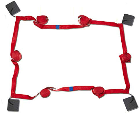 Linien für Beachvolleyball Spielfeldmarkierung Courtline 16mx8m Linien zum Strandvolleyball Breite 5cm Beachvolleyball Markierung Rot Rasen Sand