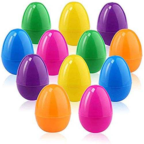 Oeuf de Pâques 12 pcs Oeufs de Pâques Colorés en Plastique Remplir Les Oeufs pour Enfants Garçon Filles Fête Favorise Cadeau Surprise