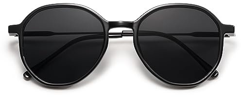 SOJOS Sonnenbrille Damen Rund,Retro Trendy Große Unisex Sonnenbrillen UV400 Schutz SJ2181