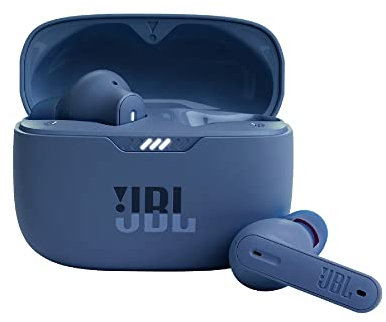 JBL Tune 230 NC TWS True Wireless In-Ear Headphones and Charging Case, Active Noise-Cancelling Bluetooth Earphones with Stick Closed Design, Up to 40 Hours Battery Life, Blue