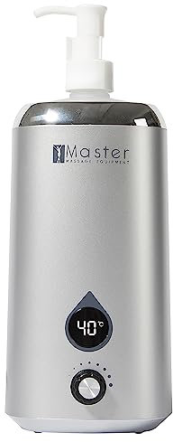 Master Massage Massageöl-Erwärmer Ölflaschen-Erwärmer für Massageöl Lotion inkl. Spenderflasche, Mit Temperaturregler LED Display, Einzelflasche