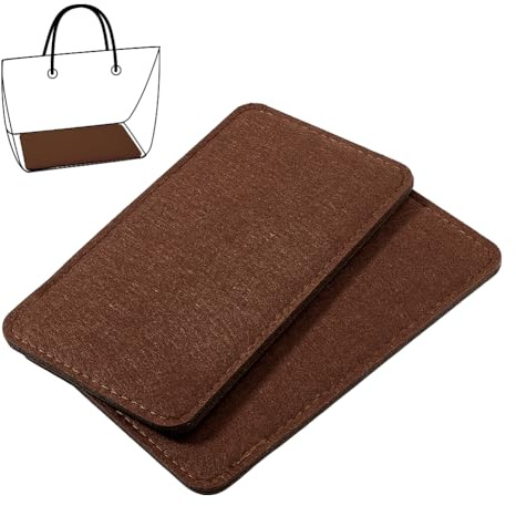 PH PandaHall Felt Base Shaper 2pcs Purse Shaper, 23x12.5cm Arc Corner Handbag Bags Liner Board Insert for Tote Bag Crochet Bag Knitting Bags Backpack Canvas Travel Bag, 8mm Thick