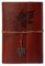 Leder Notizbuch A6, 18,5x12cm Vintage Nachfüllbar Reisetagebuch mit Blanko-Seiten, Ringbuch Tagebuch und Skizzenbuch, Dickes Papier, Softcover, Rezeptbuch zum Selberschreiben (Rötlichbraun)