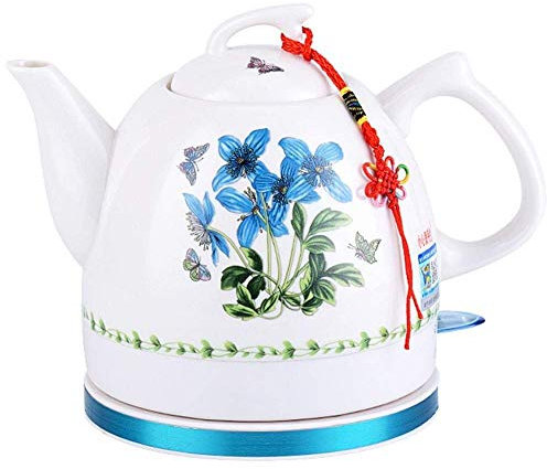 BWCKMTSC Kettles Cordless Electric Hollettle | Tea Pot di Ceramica | 1l | 1000W | Spegnimento Automatico e Protezione da Asciugatura Rapida (Colore: a) Presenti Piedi di Polpo