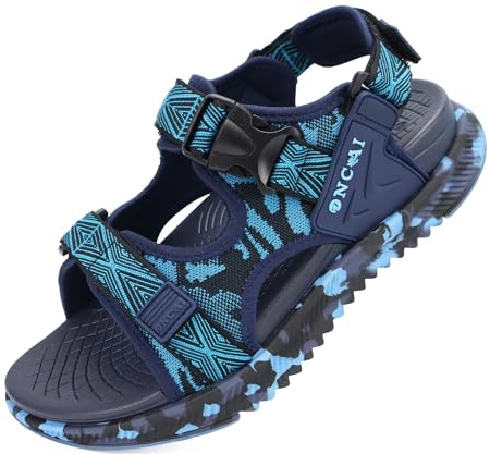 ONCAI Sandales de Randonnée pour Hommes，Maille Confortables Orthopédiques Récupération Sandales de Trekking Avec Réglable Lanière été Plage Sandales de Sport Taille 40-49