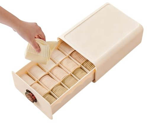 Generisch Organizador de ropa interior | Organizador de almacenamiento con separadores, sujetadores, calcetines, ropa interior, armario, dormitorio, cuarto de baño, armario para el hogar