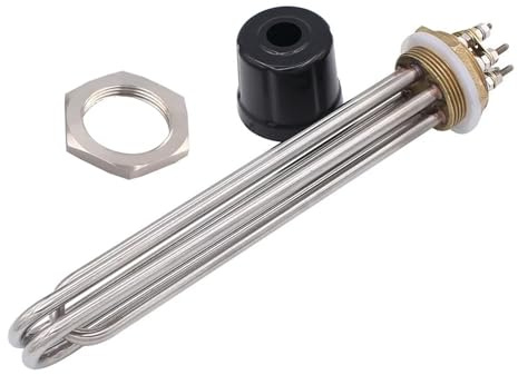 Vqxmhrpw Elemento Calentador De Agua De Inmersión De 220 V Y 380 V, SUS304, Calentador Eléctrico For Cervecería, Resistencia DN32 Y DN40, 2 KW, 3 KW, 4,5 KW Y 6 KW.(3pcs,3KW_DN32 42MM)