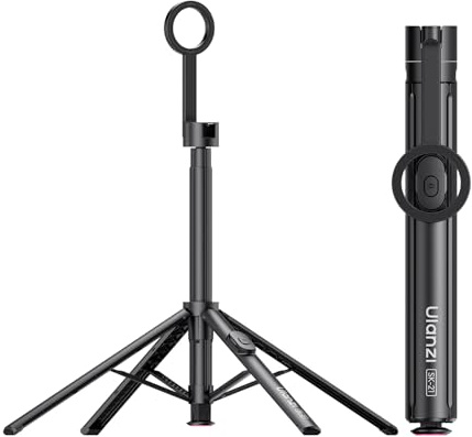 180cm ULANZI SK21 Bastone selfie magnetico 4 Gambe, Apertura e chiusura automatica,Cavalletto telefono con calamita telecomando ricaricabile,Treppiede smartphone magpod,Compatibile con iPhone 17 16 15